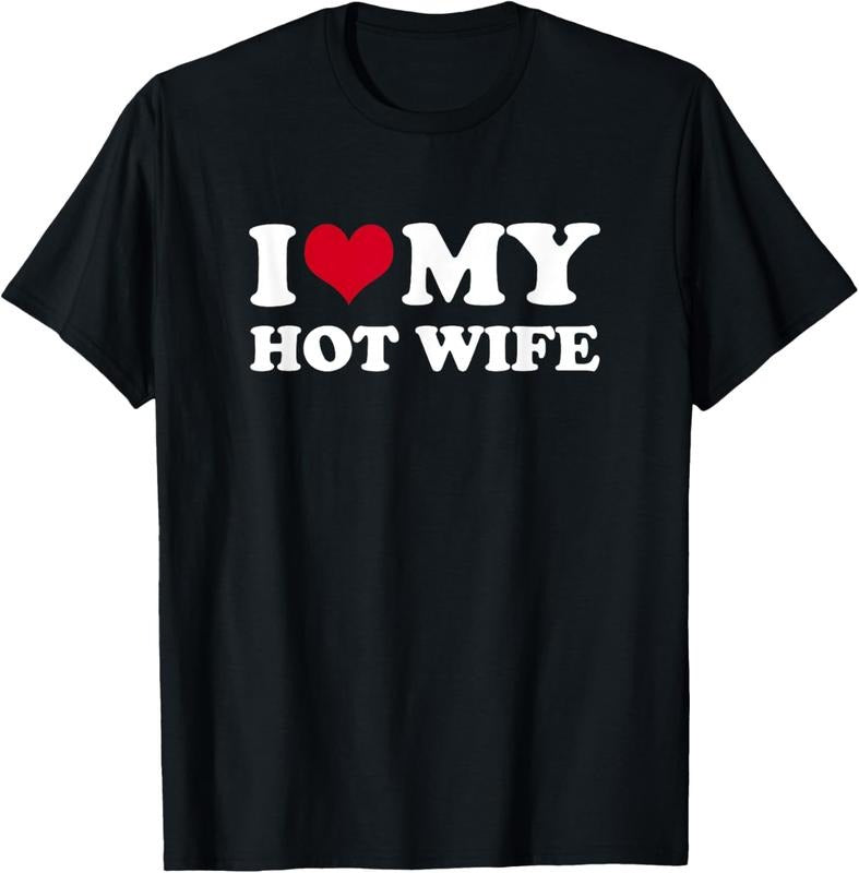 100% Cotton I Love My Hot Wife T-Shirts, Hoodie, Sweatshirt