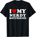 100% Cotton I Love My Nerdy Boyfriend I Heart My Nerdy BF T-Shirts, Hoodie, Sweatshirt