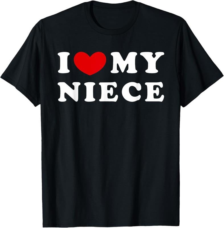 100% Cotton I Love My Niece, I Heart My Niece T-Shirt Hoodie, Sweatshirt | GrindPrints.com