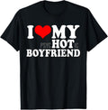 100% Cotton I Love My Psychotic Boyfriend Funny I heart my Hot Boyfriend T-Shirt Hoodie, Sweatshirt | GrindPrints.com
