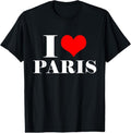 100% Cotton I Love Paris T Shirt , I Heart Paris Tee France Shirt T-Shirt Hoodie, Sweatshirt | GrindPrints.com