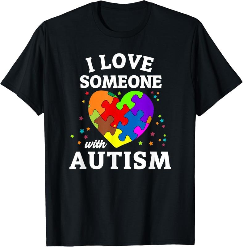 100% Cotton I Love Someone with Autism T-Shirt Hoodie, Sweatshirt | GrindPrints.com