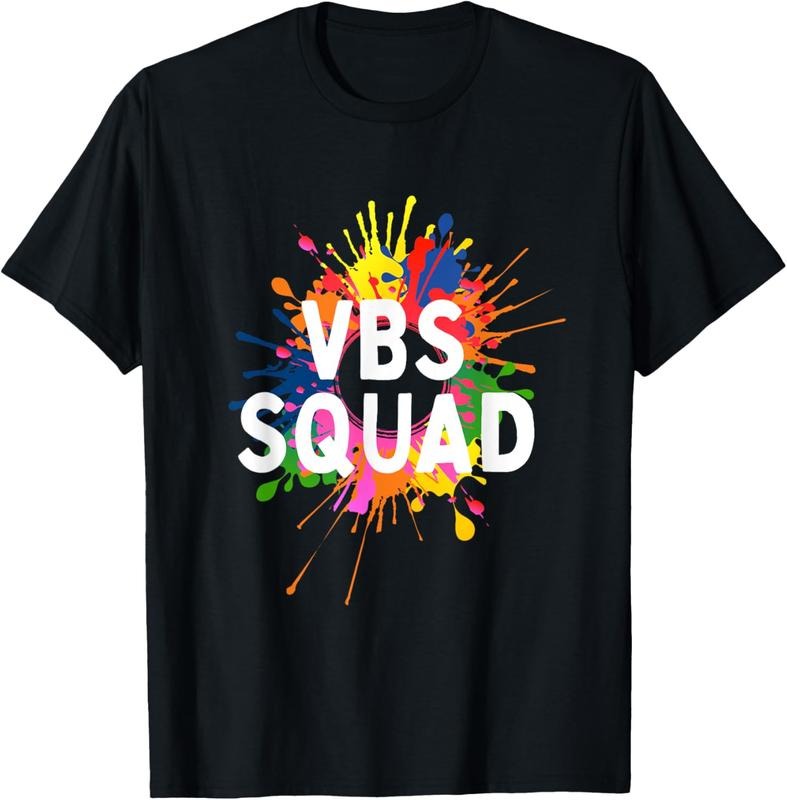 100% Cotton I Love VBS 2025 Squad Vacation Bible School Paint Splatter T-Shirt Hoodie, Sweatshirt | GrindPrints.com