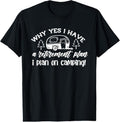 100% Cotton I Plan On Camping Retirement Plan Saying Caravan Camper Gift T-Shirt Hoodie, Sweatshirt | GrindPrints.com