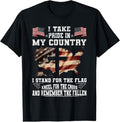 100% Cotton I Take Pride In My Country I Stand For The Flag Kneel USA T-Shirt Hoodie, Sweatshirt | GrindPrints.com