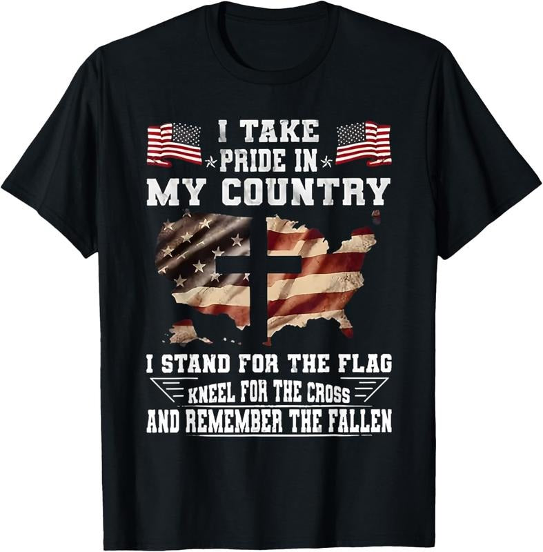 100% Cotton I Take Pride In My Country I Stand For The Flag Kneel USA T-Shirt Hoodie, Sweatshirt | GrindPrints.com