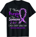 100% Cotton I Purple Someone Pancreatic Cancer Awareness T-Shirts, Hoodie, Sweatshirt