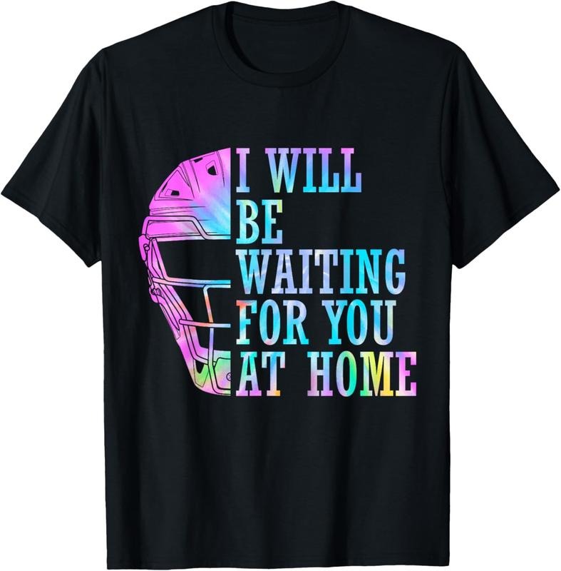 100% Cotton I Will Be Waiting For You At Home Softball Catcher T-Shirt Hoodie, Sweatshirt | GrindPrints.com