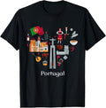 100% Cotton I love Portugal Lisbon Map iconic traditional Souvenir Gift T-Shirt Hoodie, Sweatshirt | GrindPrints.com