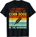 100% Cotton I love the Smell of Corn Dogs in the Morning Corn Dog T-Shirt Hoodie, Sweatshirt | GrindPrints.com