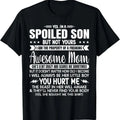 100% Cotton I'm A Spoiled Son But Not Yours Freaking Awesome Mom Vintage T-Shirt Hoodie, Sweatshirt | GrindPrints.com
