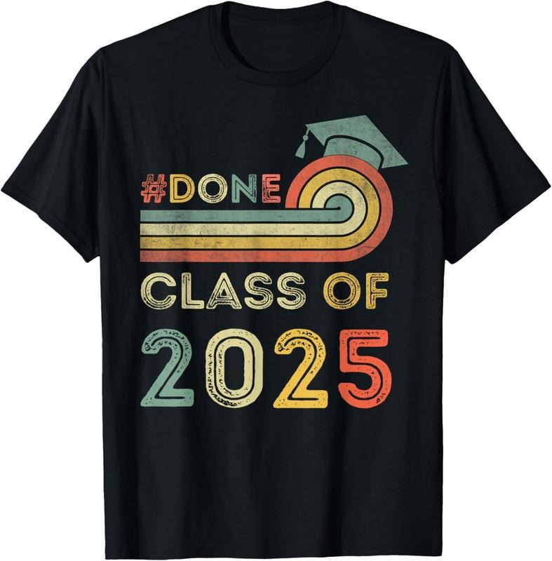 100% Cotton I'm Done Class Of 2025, Graduation 2025 T-Shirt Hoodie, Sweatshirt | GrindPrints.com