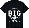 [100% Cotton]I'm Going To Be A Big Brother, Promoted To Big Brother 2024 T-Shirt Hoodie, Sweatshirt | GrindPrints.com