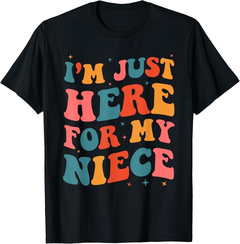 100% Cotton I'm Just Here For My Niece T-Shirt Hoodie, Sweatshirt | GrindPrints.com