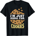 100% Cotton I'm Just Here For The Cookies Funny Christmas Cookies Outfit T-Shirt Hoodie, Sweatshirt | GrindPrints.com