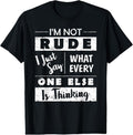 100% Cotton I'M Not Rude Sarcastic Saying Fun Witty Sarcasm Quotes T-Shirts, Hoodie, Sweatshirt