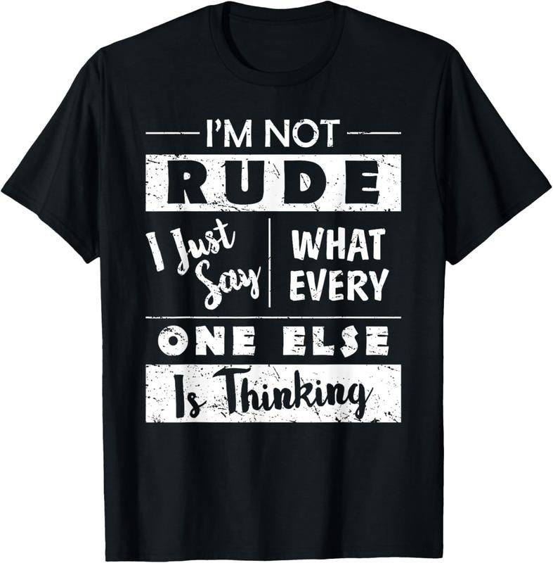 100% Cotton I'M Not Rude Sarcastic Saying Fun Witty Sarcasm Quotes T-Shirts, Hoodie, Sweatshirt