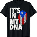 100% Cotton IT'S IN MY DNA Puerto Rico Rican Flag T Shirt Men Women  T-Shirt Hoodie, Sweatshirt | GrindPrints.com