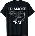 100% Cotton Id Grill That Cow Beef Meat Chart Bbq Barbecue Grill Butcher T-Shirt Hoodie, Sweatshirt | GrindPrints.com