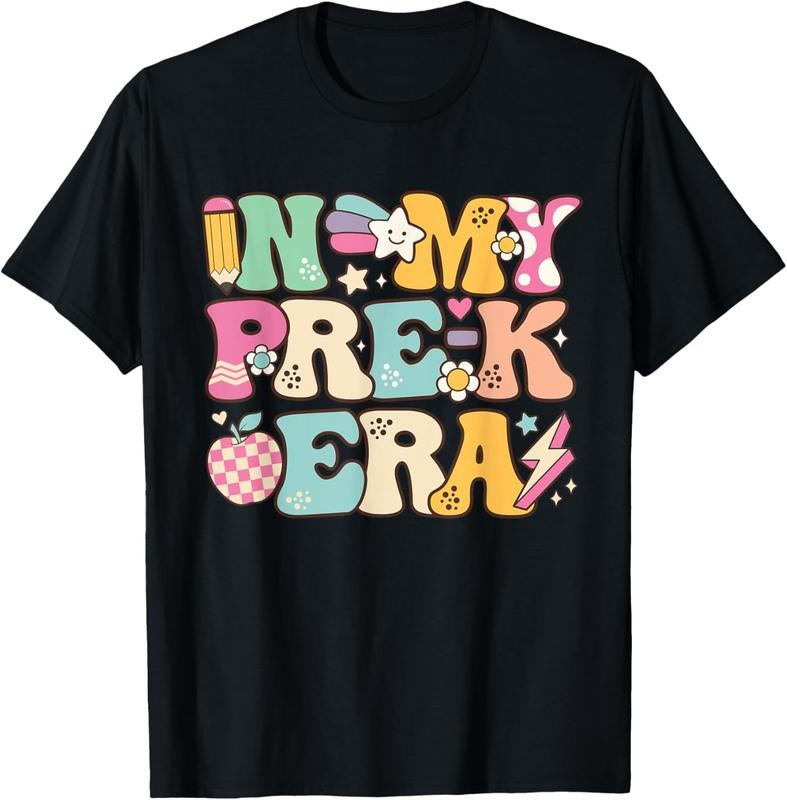 100% Cotton In My Pre-K Era Girl Back To School Cute PreSchool Teacher T-Shirt Hoodie, Sweatshirt | GrindPrints.com