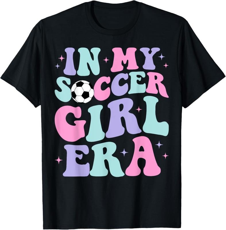 100% Cotton In My Soccer Girl Era Retro Groovy Soccer Girl T-Shirt Hoodie, Sweatshirt | GrindPrints.com