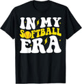 100% Cotton In My Softball Era Groovy Softball Girls T-Shirt Hoodie, Sweatshirt | GrindPrints.com