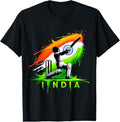 100% Cotton India Cricket Indian Cricket Fan T-Shirt Hoodie, Sweatshirt | GrindPrints.com