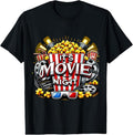 100% Cotton It's Movie Night Popcorn Cinema T-Shirt Hoodie, Sweatshirt | GrindPrints.com