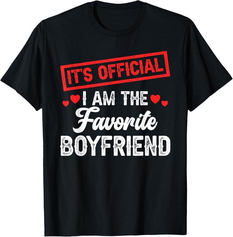 100% Cotton 'S Official I'M Favorite Boyfriend T-Shirts, Hoodie, Sweatshirt