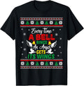 100% Cotton It's a Wonderful Life Every Time A Bell Rings Cute Christmas T-Shirt Hoodie, Sweatshirt | GrindPrints.com