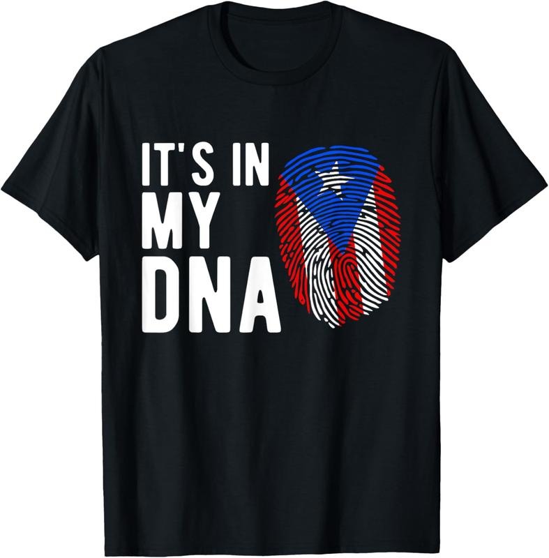 100% Cotton It's in my DNA Puerto Rico Flag Puerto Rican Gift T-Shirt Hoodie, Sweatshirt | GrindPrints.com