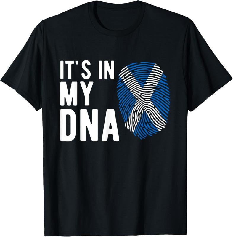100% Cotton It's in my DNA Scotland Flag Scottish Gift T-Shirt Hoodie, Sweatshirt | GrindPrints.com