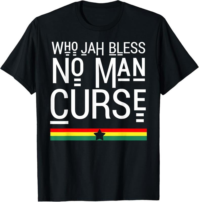 100% Cotton Jah Who Bless No Curse Man Rasta Flag Reggae Roots Jamaica T-Shirt Hoodie, Sweatshirt | GrindPrints.com