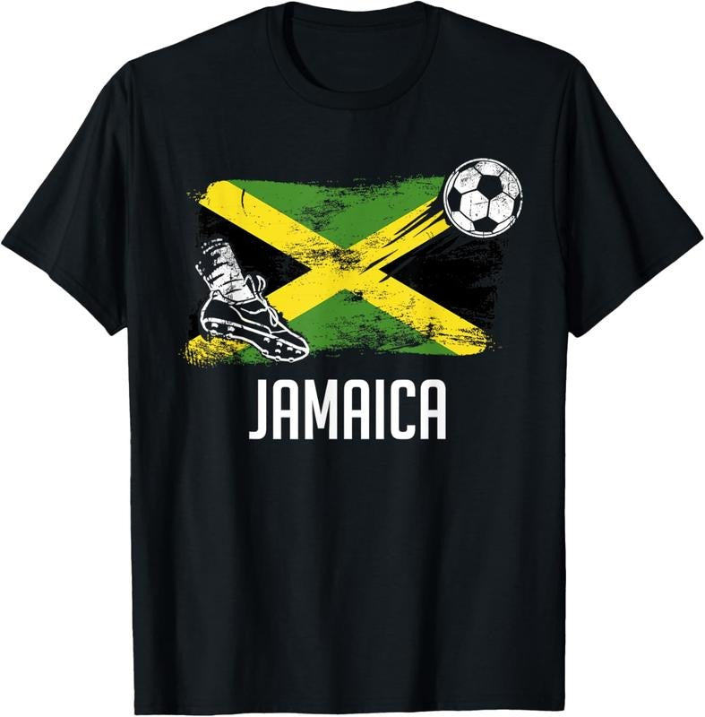 100% Cotton Jamaica Flag Jamaican Soccer Team Jamaican T-Shirts, Hoodie, Sweatshirt