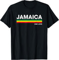 100% Cotton Jamaica Retro Reggae Color Bars Jamaican Vacation Souvenir T-Shirt Hoodie, Sweatshirt | GrindPrints.com