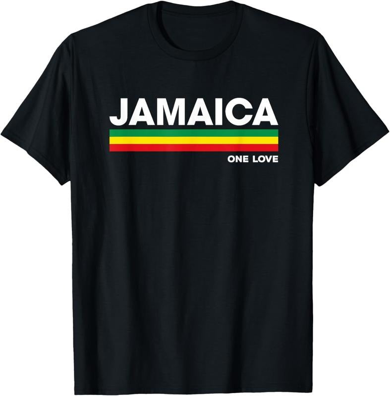 100% Cotton Jamaica Retro Reggae Color Bars Jamaican Vacation Souvenir T-Shirt Hoodie, Sweatshirt | GrindPrints.com
