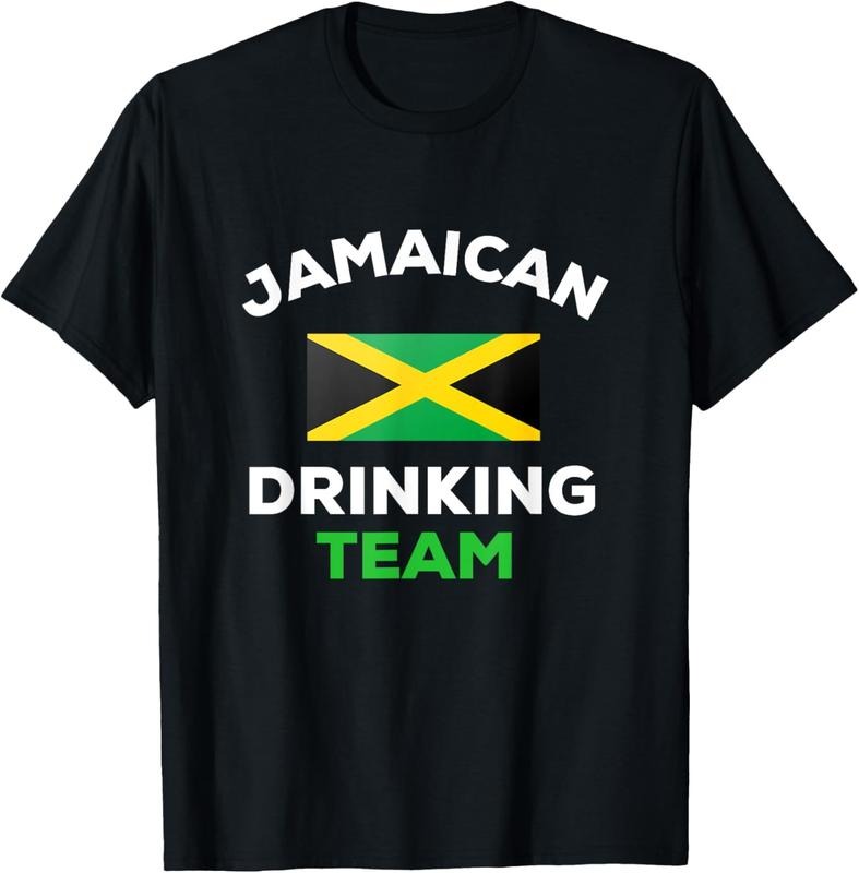 100% Cotton Jamaican Drinking Team Funny Country Jamaica Flag T-Shirts, Hoodie, Sweatshirt