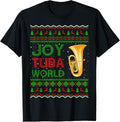 100% Cotton Joy Tuba World Music Lover Xmas Gift Ugly Tuba Christmas T-Shirt Hoodie, Sweatshirt | GrindPrints.com