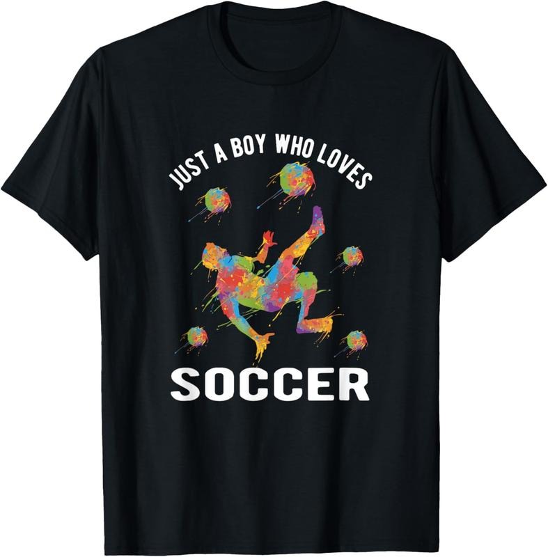 100% Cotton Just A Boy Who Loves Soccer T-Shirt Hoodie, Sweatshirt | GrindPrints.com