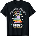 100% Cotton Just A Girl Who Loves Books Gifts For Bookworm T-Shirt Hoodie, Sweatshirt | GrindPrints.com