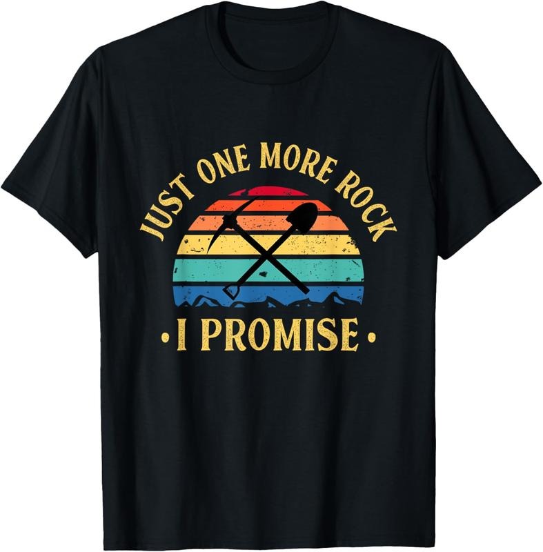 100% Cotton Just One More Rock I Promise Rock Collector Geologist Geode T-Shirt Hoodie, Sweatshirt | GrindPrints.com