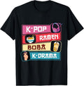 100% Cotton K Pop Ramen Boba K Drama Cute Kawaii Korean Drama Teen T-Shirts, Hoodie, Sweatshirt