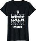 100% Cotton Keeper Mom Soccer Tee Funny I Can't Keep Calm Goalie Gift T-Shirt Hoodie, Sweatshirt | GrindPrints.com