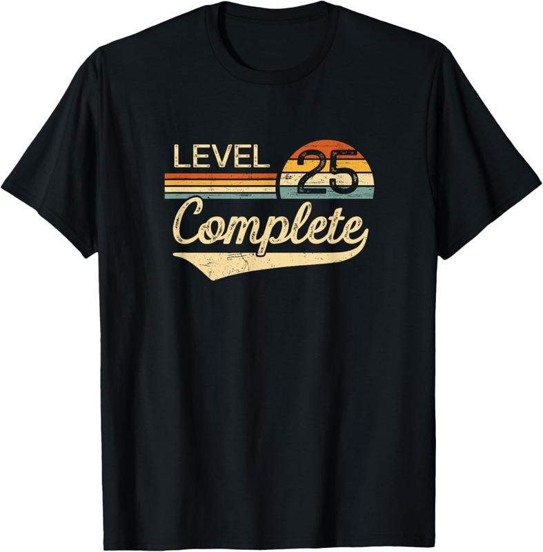 100% Cotton Level 25 Complete Vintage 25th Wedding Anniversary T-Shirt Hoodie, Sweatshirt | GrindPrints.com