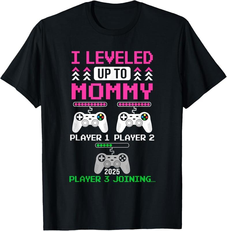 100% Cotton Leveled Up To Mommy Again Funny Funny Gamer Mom Est 2025 T-Shirt Hoodie, Sweatshirt | GrindPrints.com