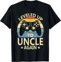 100% Cotton Leveled Up To Uncle Again 2025 Funny Gamer Uncle T-Shirt Hoodie, Sweatshirt | GrindPrints.com