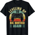 100% Cotton Leveling Up To Big Bro Again Vintage Gift Big Brother Again T-Shirt Hoodie, Sweatshirt | GrindPrints.com
