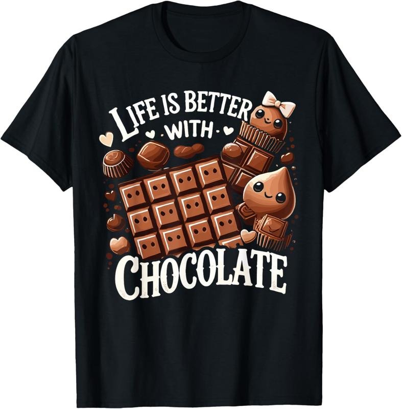 100% Cotton Life Is Better With Chocolate Chocolate Milk T-Shirt Hoodie, Sweatshirt | GrindPrints.com