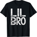 100% Cotton Lil Bro Little Brother gifts Vintage T-Shirt Hoodie, Sweatshirt | GrindPrints.com
