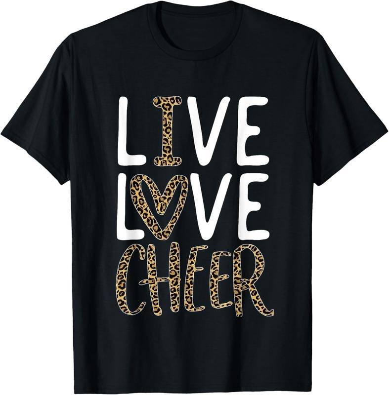 100% Cotton Live Love Cheer Girl Cheerleading Cheerleader Women Cheer T-Shirt Hoodie, Sweatshirt | GrindPrints.com
